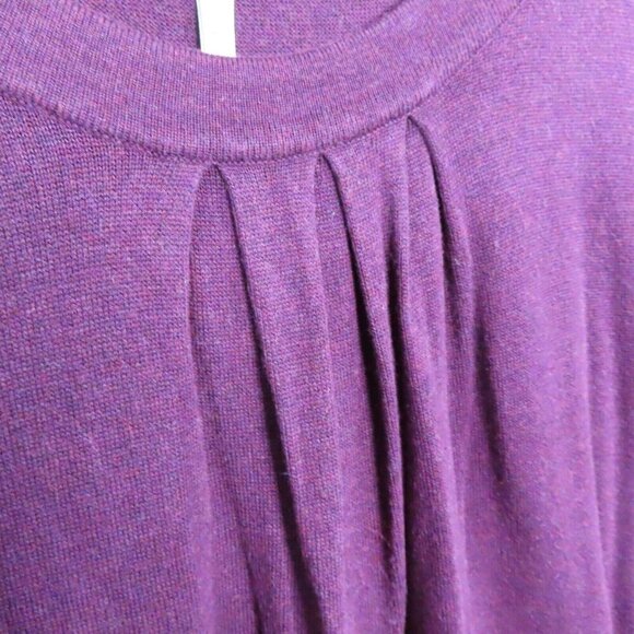 Leo & Nicole Top Plus Size 2X Round Neck Knitted Oversized Shirt Pullover Bamboo - Picture 3 of 9